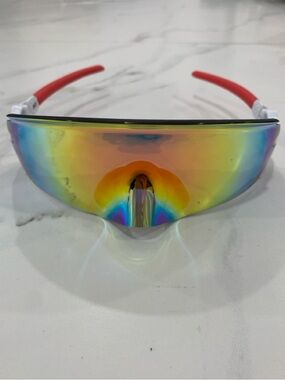 Oakley Kato Torch Prizm Lenses w/ White Frame and Red Accents